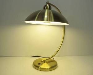 lot 57 image: Contemporary Atomic Style Brass Desk Lamp