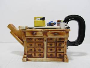lot 213 image: Tea Council Collection Tool Workbench Ceramic Teapot