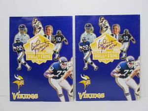 lot 254 image: Pair of Autographed BUD GRANT Minnesota Vikings Folders