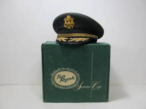lot 259 image: NOS Vintage TOP RANK Military Officers Cap