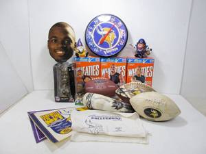 lot 280 image: Large Lot of MN Vikings Memorabilia & Collectibles