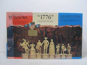 lot 285 image: NOS Vintage Unused 1776 Revolutionary War Collectors Series Chess Set