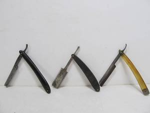 lot 298 image: Group of Antique Straight Razors