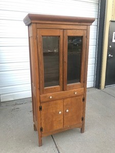 lot 331 image: Antique Primitive Kitchen Cupboard