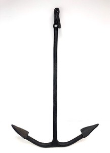 lot 149 image: Early Antique 19th Century Iron Kedge Anchor