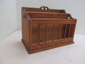 wood magazine rack