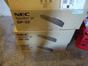 lot 539 image: 3 NEW IN BOX NEC SPEAKERS