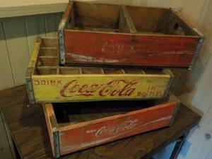 lot 541 image: Coca-Cola Vintage Wood Crates ...