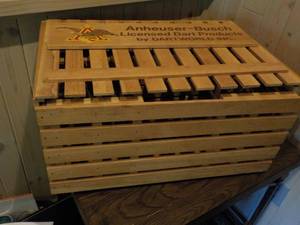 lot 545 image: Anhieser Busch Dart Vintage Wood Cr...