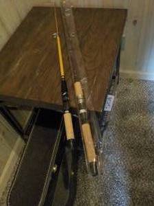 lot 550 image: (2) Fishing Rods One is Collapsibl...