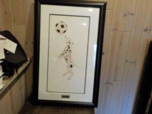 lot 570 image: Framed Dog Print See Photos...