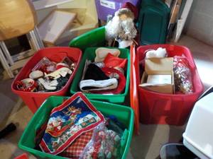 lot 710 image: (4) Totes Full of Christmas...