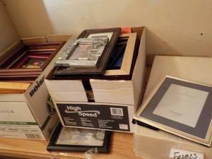 lot 634 image: (2) Boxes of Various Frames See Ph...