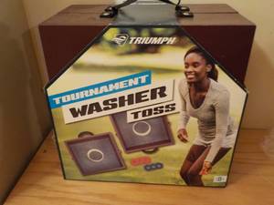 lot 641 image: Tournament Washer Toss Game In Carr...
