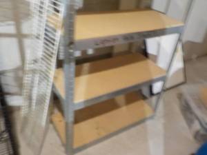 lot 672 image: 5 Tier Metal Shelving Unit (36 X 1...