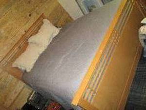 lot 740 image: Complete queen  Size Bed With Head & ...