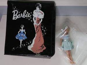 lot 160 image: BARBIE CASE WITH BARBIE AND A FISHER PRICE TUDOR
