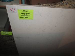 lot 911 image: GRANITE COUNTERTOP SECTION, FARM SINK CUTOUT ALREADY INSTALLED 85 X 41