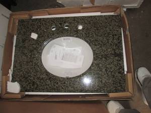 lot 933 image: MARBLE SINK NEW IN BOX