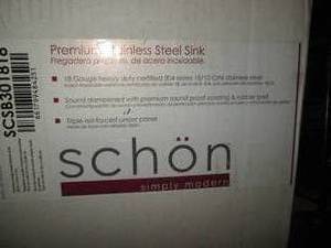 lot 934 image: Stainless Steel Sink In Box...