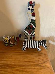 lot 756 image: BEADED SAFARI ANIMALS