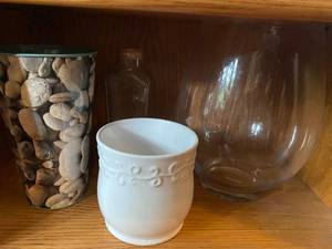 lot 759 image: GLASS VASES