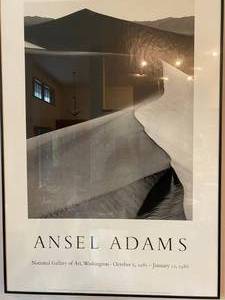 lot 760 image: ANSEL ADAMS PRINT IN A BLACK FRAME