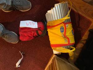 lot 864 image: Fire Ladder & Handheld Vacuum...