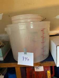 lot 795 image: Plastic Tubs See Photos...