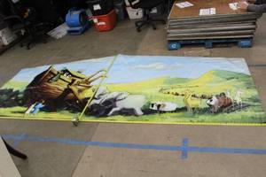 Noahs Ark Inflatable bounce house Wall Banner 12x5