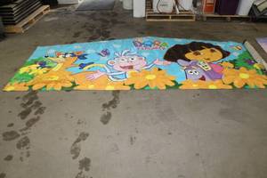 Dora The Explorer Inflatable bounce house Wall Banner 12x5