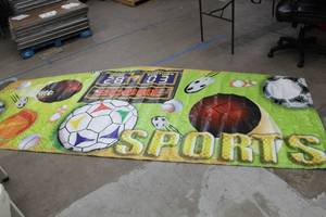 Sports Inflatable bounce house Wall Banner 12x5