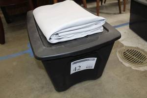 Lot of (7) Tablecloths 132 Gray