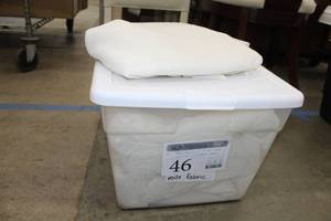 Lot of (2) Sheer Voile Fabric 75 Sections Ivory