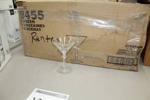 Lot of (36) Martini Glasses 6