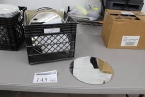Lot of (18) Round Table Mirrors 12