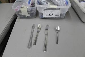 Lot of (474) Dinner Flatware Knife, Fork, Spoon