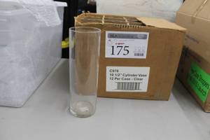 Lot of (11) Cylinder Vases 10-12