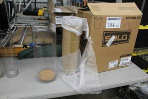 Lot of (9) Cylinder Vases 18,20