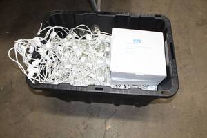 Lot of (4) White Caf Light Strings 100