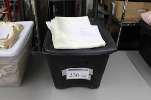 Lot of (25) Tablecloths Square Ivory