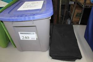 Lot of (22) Tablecloths Square 85 Black