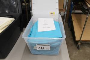 Lot of (10) Tablecloths Round 120 Teal
