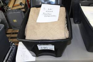 Lot of (3) Tablecloths Round 120 Burlap