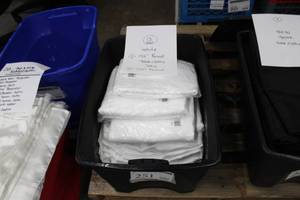 Lot of (13) Tablecloths Round 120132 White Satin