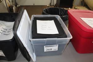 Lot of (19) Tablecloths Round 90 Black