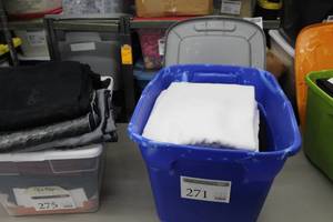 Lot of (29) Banquet Linens WhiteSilverBlackCharcoalCharcoal Crushed TaffetaBlack Crushed Taffeta