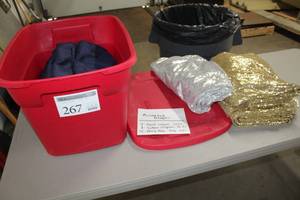 Lot of (15) Drapes 1012 Gold SequinSilver SequinNavy Blue