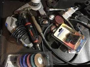 lot 15 image: 3 Dremel Tools With Many Accessories