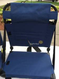 lot 48 image: Two Bleacher Back Folding Chairs